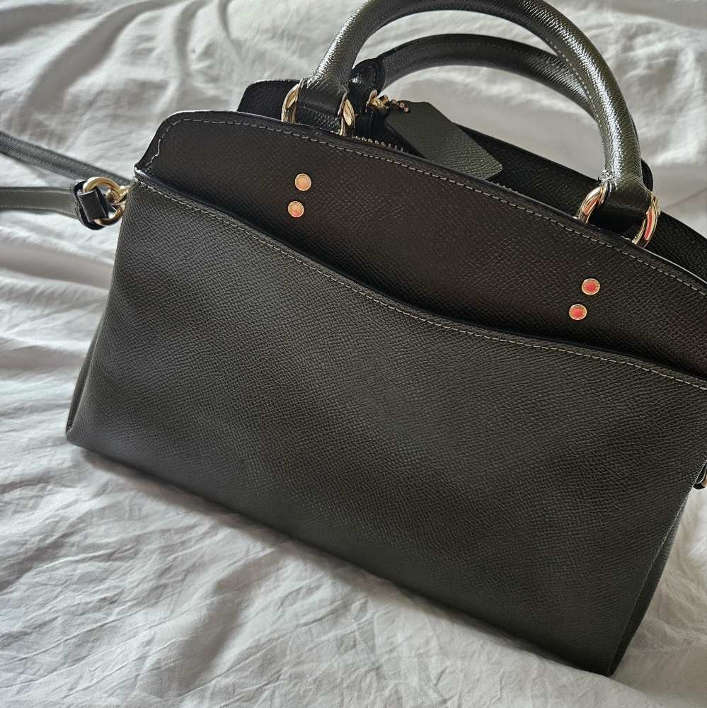 Coach Olive Green Leather Handbag - Picture 6 of 11